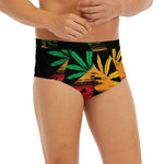 Rasta Peace Sign Print Men's Briefs