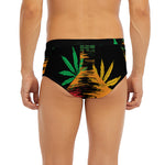 Rasta Peace Sign Print Men's Briefs