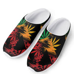 Rasta Peace Sign Print Mesh Casual Shoes