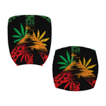 Rasta Peace Sign Print Office Chair Cover