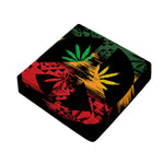 Rasta Peace Sign Print Outdoor Seat Cushion Cover