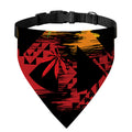 Rasta Peace Sign Print Over The Collar Dog Bandana