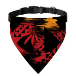 Rasta Peace Sign Print Over The Collar Dog Bandana