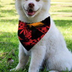 Rasta Peace Sign Print Over The Collar Dog Bandana
