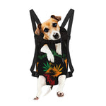 Rasta Peace Sign Print Pet Carrier Backpack