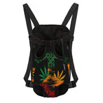 Rasta Peace Sign Print Pet Carrier Backpack