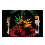 Rasta Peace Sign Print Placemat