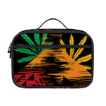 Rasta Peace Sign Print Portable Lunch Bag