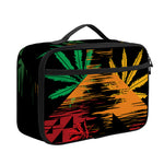 Rasta Peace Sign Print Portable Lunch Bag