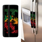 Rasta Peace Sign Print Refrigerator Handle Covers