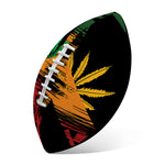 Rasta Peace Sign Print Rugby Ball