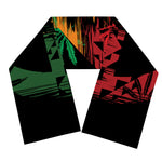 Rasta Peace Sign Print Scarf
