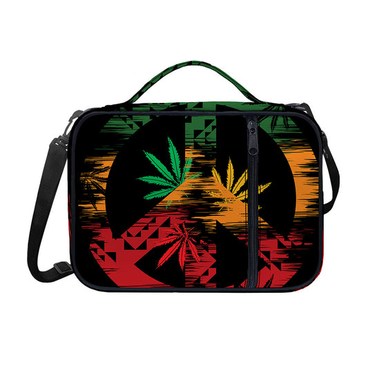 Rasta Peace Sign Print Shoulder Strap Bible Bag