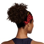 Rasta Peace Sign Print Sports Headband