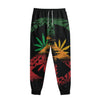 Rasta Peace Sign Print Sweatpants