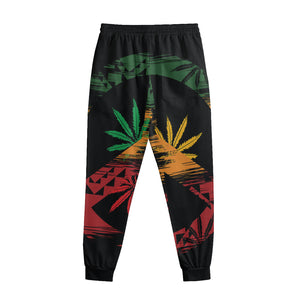 Rasta Peace Sign Print Sweatpants