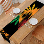 Rasta Peace Sign Print Table Runner