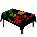 Rasta Peace Sign Print Tablecloth