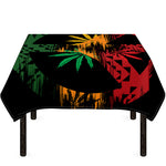 Rasta Peace Sign Print Tablecloth