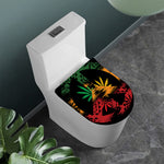 Rasta Peace Sign Print Toilet Lid Cover
