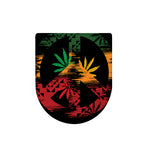 Rasta Peace Sign Print Toilet Lid Cover