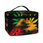 Rasta Peace Sign Print Travel Makeup Bag