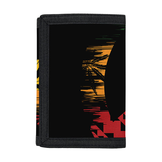 Rasta Peace Sign Print Trifold Wallet