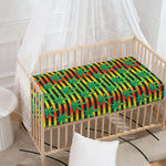 Rasta Striped Pattern Print Baby Crib Sheet