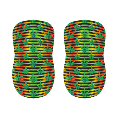 Rasta Striped Pattern Print Bar Stool Covers