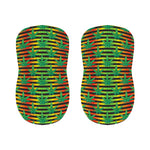 Rasta Striped Pattern Print Bar Stool Covers