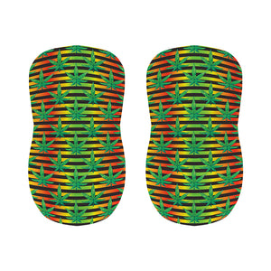 Rasta Striped Pattern Print Bar Stool Covers