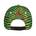 Rasta Striped Pattern Print Baseball Cap