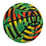 Rasta Striped Pattern Print Basketball