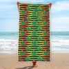 Rasta Striped Pattern Print Beach Towel