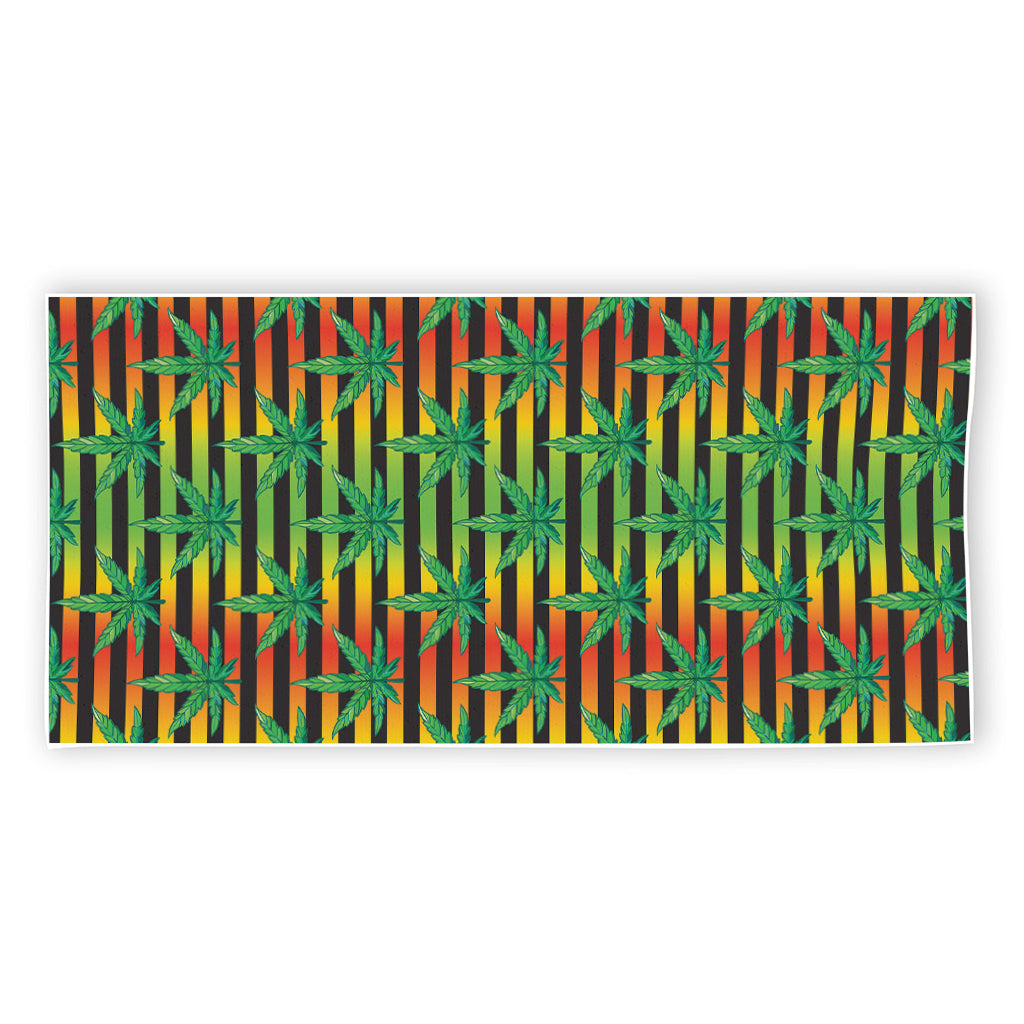 Rasta Striped Pattern Print Beach Towel