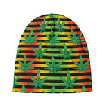 Rasta Striped Pattern Print Beanie