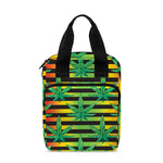 Rasta Striped Pattern Print Bible Tote Bag