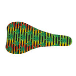 Rasta Striped Pattern Print Bicycle Seat Cover