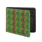 Rasta Striped Pattern Print Bifold Wallet