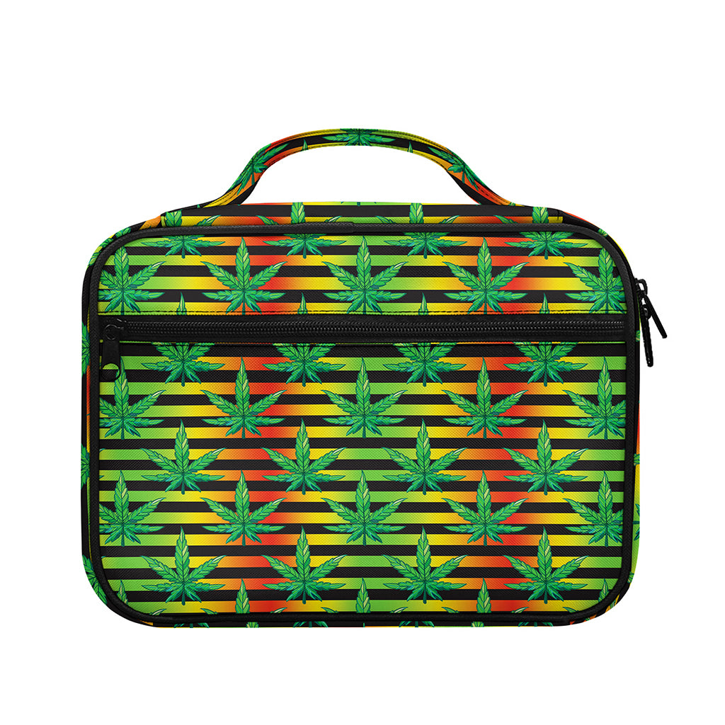Rasta Striped Pattern Print Briefcase Bible Bag