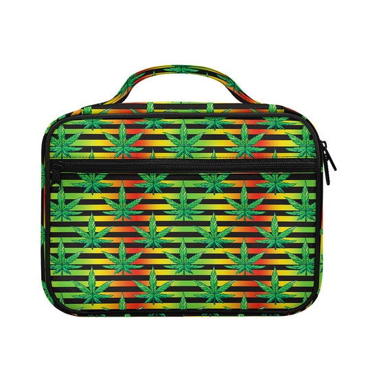 Rasta Striped Pattern Print Briefcase Bible Bag