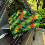 Rasta Striped Pattern Print Car Side Mirror Covers