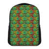 Rasta Striped Pattern Print Casual Backpack