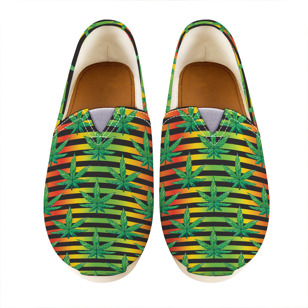 Rasta Striped Pattern Print Casual Shoes