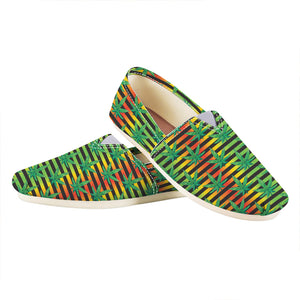 Rasta Striped Pattern Print Casual Shoes