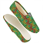 Rasta Striped Pattern Print Casual Shoes