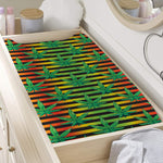 Rasta Striped Pattern Print Changing Pad Cover