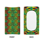 Rasta Striped Pattern Print Changing Pad Cover