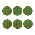 Rasta Striped Pattern Print Coaster Set