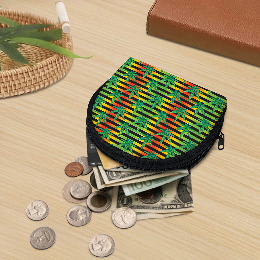 Rasta Striped Pattern Print Coin Purse